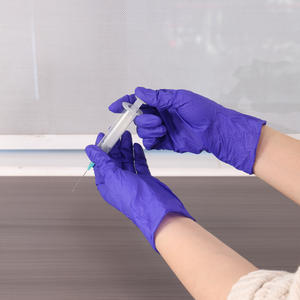 ถุงมือไนไตรล์สีม่วง ไม่มีแป้ง หนา 3 มิล 4 มิล 5 มิล ไซส์ S / M / L / XL ราคาดี คุณภาพสูง ขนาด 9 นิ้ว 10.5 นิ้ว 12 นิ้ว - Product Image 5