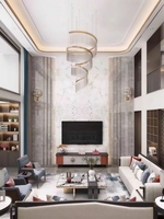 Lustre en cristal doré moderne de luxe JYLIGHTING, luminaire suspendu LED pour villa, hall, salon, lustre LED