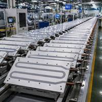 Plaque de refroidissement en aluminium imperméable de haute qualité FSW, plaque de refroidissement par friction et soudage pour moteur de voiture à énergie nouvelle
