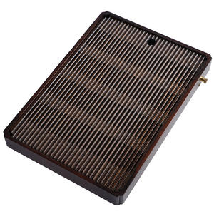 Plateaux à thé en bambou en gros avec drainage, petits plateaux de drainage domestiques, plateaux pour la préparation du thé, tables à thé avec réservoir d'eau, thé Kung Fu - Product Image 5