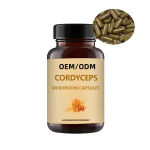 Fabrika Fiyatı Özel Etiket %100 Doğal <span class=keywords><strong>Cordyceps</strong></span> Sinensis Mantarı Bitkisel Ekstrakt Kapsülleri Yetişkinler İçin Enerji Yönetimi - Product Image 2