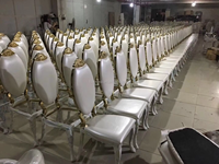 Chaises d'événement modernes de luxe en acier inoxydable à prix d'usine pour mariages, banquets, salons, salles à manger, villas, entrées, parcs et sous-sols