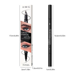 Lápiz de <span class=keywords><strong>Cejas</strong></span> 2 en 1 con Punta Doble para <span class=keywords><strong>Microblading</strong></span>, Resistente al Agua y <span class=keywords><strong>a</strong></span> las Manchas, con Doble Cepillo para Trazos Naturales - Product Image 5