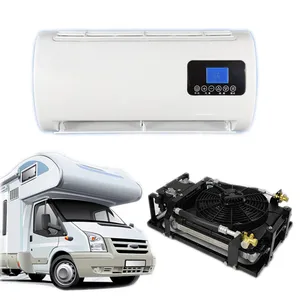 Truck Sleeper Cabin Parking Cooler Roof Top Split Electric Portable Cooling Air Conditioner 12 Volt 24v Dc