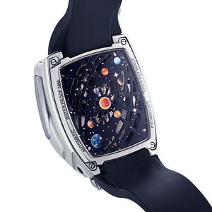 Montre mécanique automatique de luxe pour homme, fonction lumineuse, boîtier carré, cadran en cristal saphir, affichage à aiguilles en caoutchouc, 5 BAR - Product Image 2