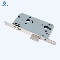 Norme européenne Serrure à guillotine centrale de 85mm Loquet à rouleau en acier inoxydable Serrure à mortaise pour l'architecture
