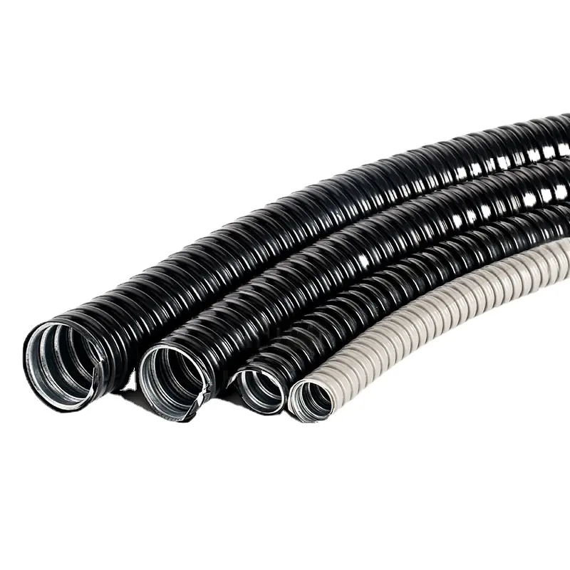 Factory direct sales PVC Coating Galvanised Steel Flexible Metal Corrugated Conduits Hose Wire Corrugated pipe Manufacturer