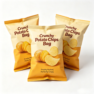 Bolsa de Embalaje de Papel de Aluminio Sellada por la Parte Posterior de Alta Calidad para Chips, Plátanos, Patatas y Otros Snacks - Product Image 2