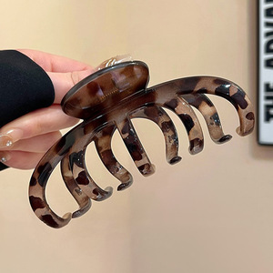 Pinzas para el Cabello con Diseño de Leopardo, Venta al Por Mayor de Fábrica, Plástico y PC Esmerilado de Alta Calidad, Unisex, Uso Diario, 13CM, Decoración para el Cabello - Product Image 5