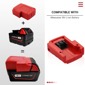 תחליף לסוללה M-18 עם מתאם מטען USB עבור מילווקי 18V מתאם לכלי עבודה חשמליים מתאם מטען סוללות - Product Image 3