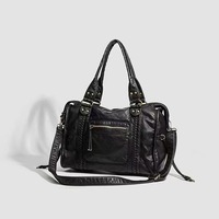 Nouveau Sac Fourre-tout Moyen Femme Style Moto Rétro Français 2026 avec Fermeture Éclair, Porté Épaule ou Croisé, Grande Capacité, Tendance pour le Quotidien