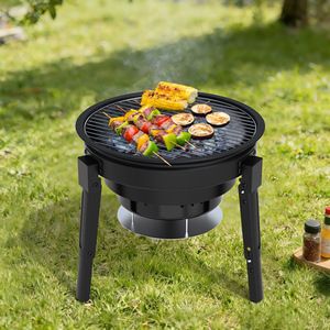 Keyo 14-Inch Folding BBQ Grill Charcoal Stove Outdoor Portable Grill For Party And Tea Brewing - Product Image 1