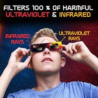 Lunettes d'éclipse solaire 2026 en gros, certifiées ISO 12312-2 et CE, protection sûre, conformes AAS pour observation directe