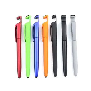 4 in 1 çok işlevli çakı tükenmez kalem cep telefon tutucu dokunmatik stylus tükenmez kalem ekran silme ile
