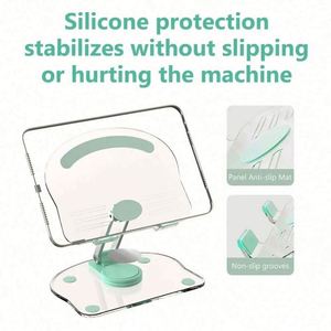 Transparent Rotating <b>Stand</b> Nylon Plate Desktop Mobile Phone <b>Tablet</b> Universal Live Folding Adjustment Computer Support Convenient - Product Image 4