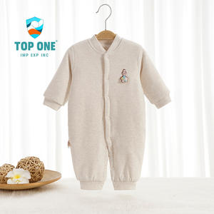 Top One 2022, venta al por mayor, pijama blanco cálido personalizado para niños pequeños, Mono para bebés recién nacidos, peleles - Product Image 4