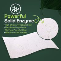 Feuilles de lessive à formule différente, détergent pour lessive noire et blanche universelle, enzyme solide, puissance de nettoyage améliorée