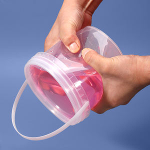 Cubetas de Plástico Transparente de 1 Litro para Agua, de Grado Alimenticio, con Tapa de Anillo, Ecológicas, Venta al Por Mayor - Product Image 3