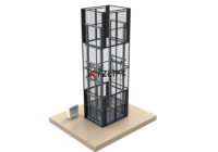 XZYZLIFT - Élévateur de marchandises fiable à rails de guidage pour le transport vertical de marchandises
