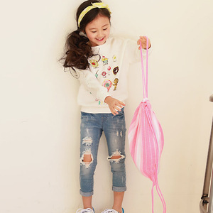 Blouse élégante à volants latéraux pour enfants, nouveau design coréen, boutique en ligne Chine - Product Image 2