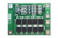 Module de protection BMS PCB pour batterie Li-ion 3S 4S 40A 18650 avec équilibrage pour moteur de perceuse 14.8V 16.8V Lipo