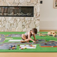 Tapis de jeu pliable double face de haute qualité pour bébés et enfants, idéal pour l'intérieur et la décoration de la maison