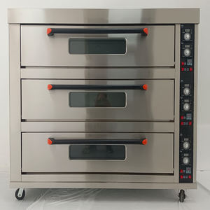 Industriële bakoven, <span class=keywords><strong>3</strong></span>-dekken, 12 lagen, elektrische oven voor taarten en gebak - Product Image 3