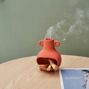 Salbei-Halter für das Verbrennen von Weisssalbei Schmutz Topf Salbei Bündel Brenner Keramik-Räucherbrenner Palo Santo Schmutz-Brennerhalter - Product Image 3