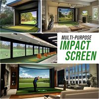 Écran de simulateur de golf haute performance, réduction de bruit intérieure premium, écran d'impact de golf multicouche
