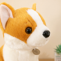 Vente en gros d'usine, peluche de chien Shiba Inu, Rottweiler, Schnauzer, jouet en peluche de dessin animé, adorable poupée en peluche, cadeau d'anniversaire pour enfants, chiot