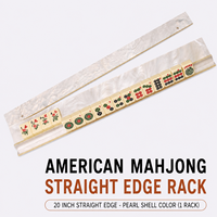 Safari Luxe Leopard Print Acrylic American Mahjong Racks 4-Piece Set with Custom OEM Gift Packaging