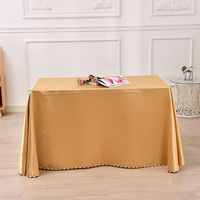 Nappe en satin épais et lisse, couleur unie, rectangulaire ou carrée, pour hôtel, banquet, conférence