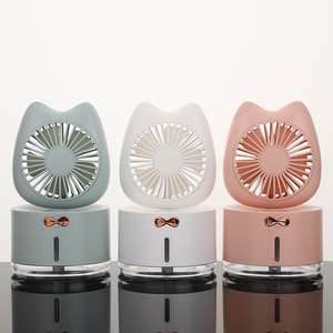 Refroidisseur <span class=keywords><strong>d</strong></span>'<span class=keywords><strong>air</strong></span> électrique portable motif chat mignon, rechargeable par USB, pulvérisateur de brume <span class=keywords><strong>d</strong></span>'eau, ventilateur de table avec veilleuse, cadeau <span class=keywords><strong>d</strong></span>'été pour les enfants - Product Image 2