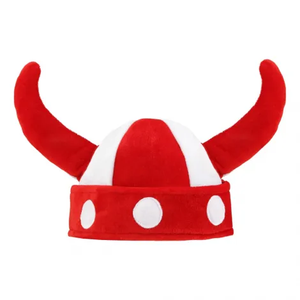 Perruque personnalisée rouge et blanche pour supporters <span class=keywords><strong>du</strong></span> Danemark, perruque bouclée style Mohawk pour hommes et femmes - Product Image 5