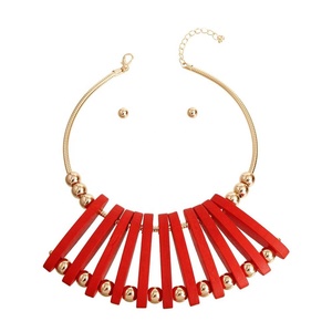 Collar de resina de Color a la moda de la mejor calidad, collar con colgante de cuentas sin cortar de resina, joyería de moda para niñas y mujeres - Product Image 4