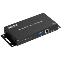 Extensor de Fibra Óptica HDMI/RS232 4K, Transceptor Óptico HDMI con IR/RS-232 Bidireccional