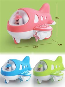 Jouets d'avion à inertie pour enfants, petit modèle d'avion de <span class=keywords><strong>voyage</strong></span> <span class=keywords><strong>en</strong></span> plastique, résistant aux chutes, avec fonction de balancement avant-arrière - Product Image 4