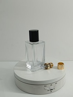 Nouveau design clair givré plat carré 15ml 30ml 50ml flacons de parfum en verre compte-gouttes vide faux cils mascara goutte pour les yeux