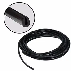 Custom U shaped shape extruded silicone PVC EPDM rubber seal strip extrusion door sealing strip