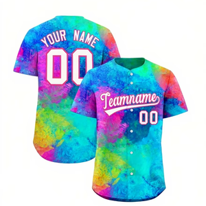 Maillot de baseball personnalisé avec logo et numéro imprimés, sublimation, impression 3D, 100% polyester, protection UV, respirant, pour hommes et femmes, entraînement et matchs - Product Image 1