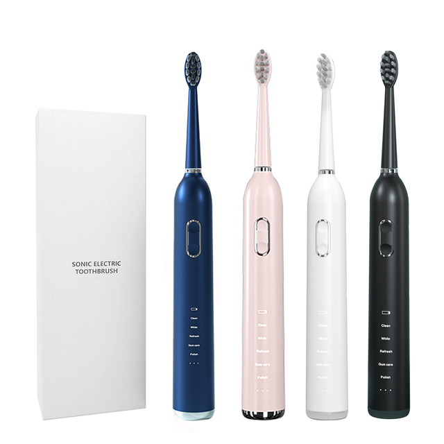 Wholesale Smart Electric Toothbrush 5 Cleaning Modes IPX7 Waterproof Private Label Sonic Automatic Electric Toothbrush for Adult