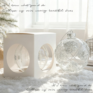 Juego de Adornos Esféricos Blancos de <span class=keywords><strong>Navidad</strong></span>, Decoraciones para el Hogar con Diseño de Santa Claus, Estilo Clásico, a Todo Color, Impermeables, Mini - Product Image 4
