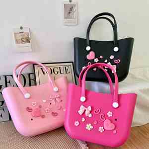 Fashionable Colorful EVA Tote <b>Bags</b> Large Capacity Travel Beach <b>Bag</b> Girls Waterproof Handbag - Product Image 3