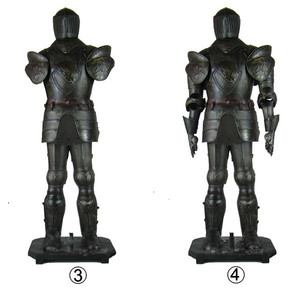 Modèle de chevalier en armure médiévale de style européen bar restaurant occidental décoré d'anciens artefacts <span class=keywords><strong>romains</strong></span> armure chevalier - Product Image 2