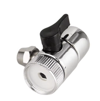 Robinet de salle de bain et de cuisine HI-TEK Modèle HB-FL008 en alliage de zinc chromé à commande manuelle, avec adaptateur de robinet et inverseur de débit