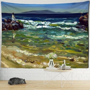 Kustomisasi Desain Lukisan Minyak Gaya Scene Ins Tapestry Aubusson untuk Dekorasi Ruangan & Latar Belakang Live Streaming - Product Image 3