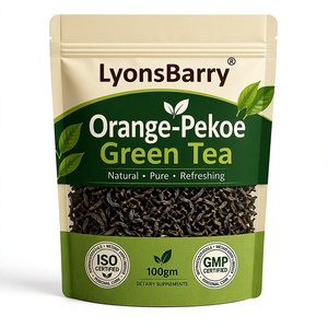 Thé vert Orange-Pekoe LyonsBarry 100g en vrac, pur et naturel, rafraîchissant, complément alimentaire - Product Image 1