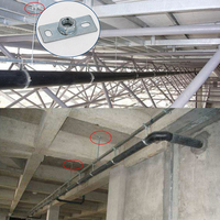 Plaque de base soudée galvanisée à chaud résistante à la corrosion pour la suspension de tuyaux et les projets de support mécanique