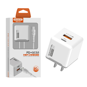 Somostel-Cargador rápido <span class=keywords><strong>de</strong></span> 20W para teléfono móvil, Cargador rápido Tipo C con Cable para <span class=keywords><strong>iPhone</strong></span> y Android, adaptador <span class=keywords><strong>de</strong></span> viaje, Cargador Tipo C, Q19 - Product Image 1
