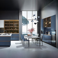 OPPEIN – ensembles d'armoires de cuisine pour Villa, blanc et gris, laque UV moderne de luxe